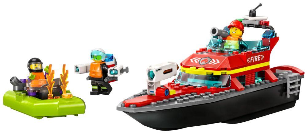 Lego City Le Sauvetage Des Pompiers Et La Course-poursuite De La